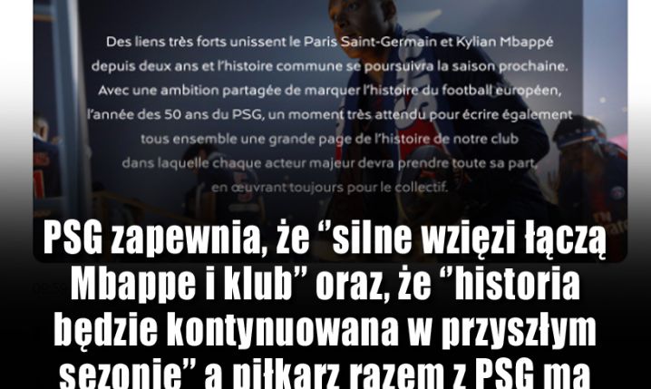 PSG wydało KOMUNIKAT ws. Kyliana Mbappe!